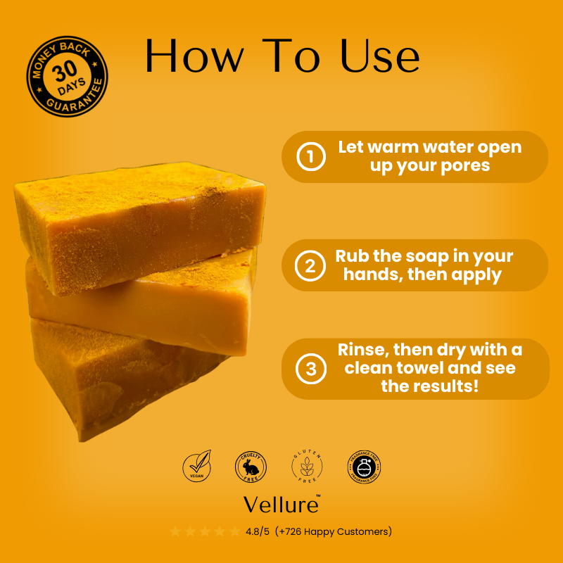 Vellure™ Turmeric & Kojic Soap