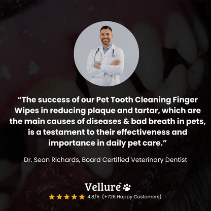 Vellure™ Organic Pet Dental Wipes